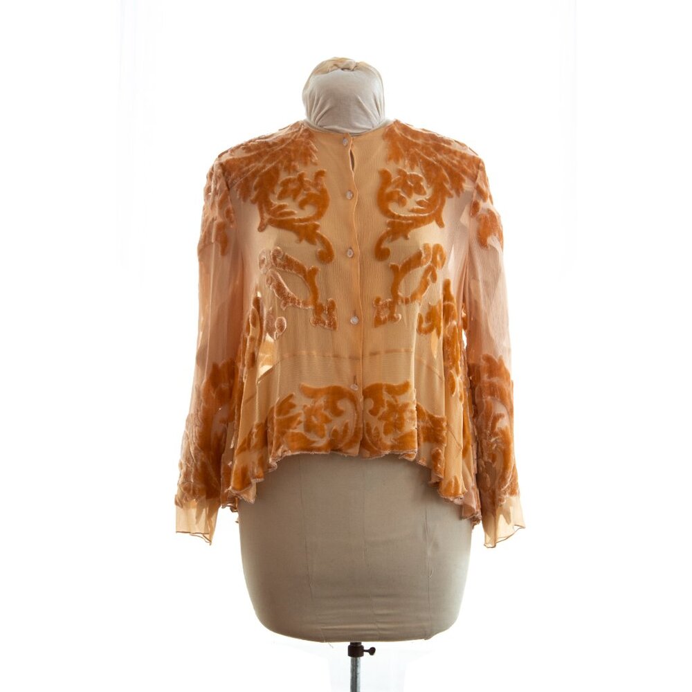 Marian Clayden torched silk top